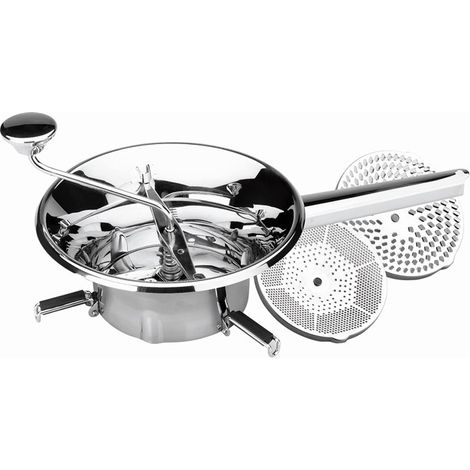 Passaverdura con 3 dischi in acciaio inox, Misura 24 cm