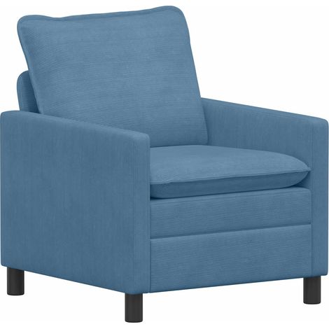 Canapé Bleu 76 x 81 x 87,5 cm Tissu vidaXL (1/5)