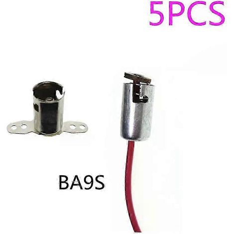 Lot de 5 supports BA9S, culot de lampe BA9S, base BA9S - JXLGV (1/5)