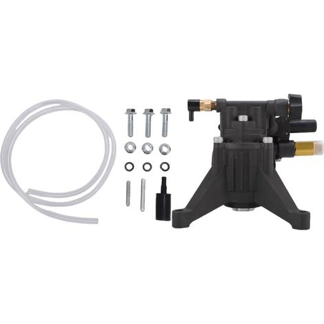 High-pressure washer pump, inclined disc, 3/4-inch shaft, horizontal piston, 3000 PSI, 2.4 GPM. (1/5)