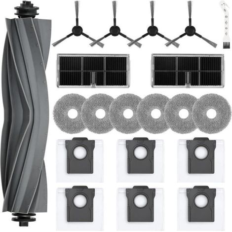 20-teiliges Zubehörset für Dreame L10s Ultra Gen 2 / Mova E30 Ultra / L40 Ultra AE / L10s Pro Ultra Heat: 1 Hauptbürste, 6 Staubbeutel, 6 Wischpads, 4 Seitenbürsten, 2 Filter (1/5)