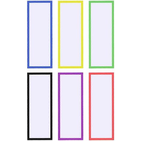 Étiquettes magnétiques colorées et créatives, réutilisables et effaçables à sec, pour la maison et le bureau-10X3.8CM (1/3)