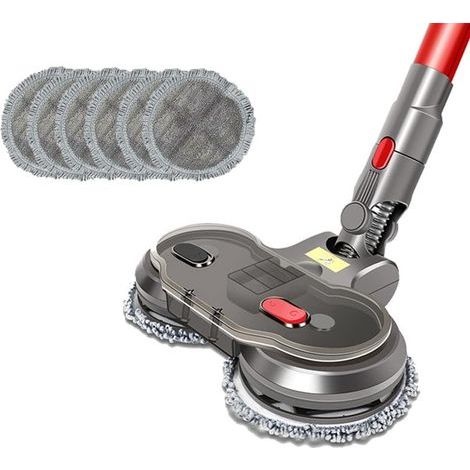 Tête de balai électrique pour utilisation humide et sèche, compatible avec les modèles Dyson V7, V8, V10 et V11, pièces de rechange incluses : réservoir d'eau, tête de balai, lingettes de nettoyage et (1/3)