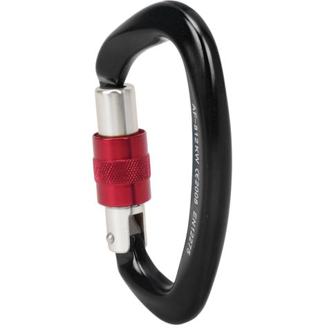 Mousqueton d'escalade robuste, conception antidérapante, clip léger et durable pour camping et escalade (Noir) (1/5)