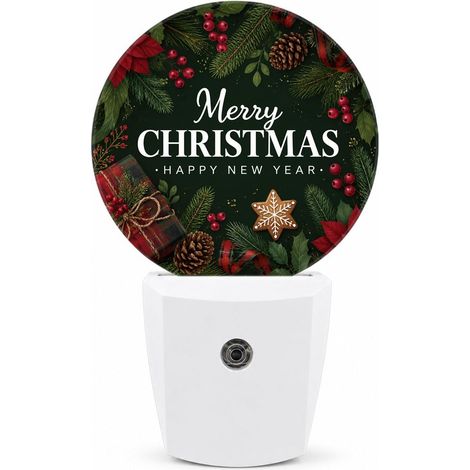 Veilleuse décorative LED à brancher pour Noël et le Nouvel An, pour chambre ou escalier