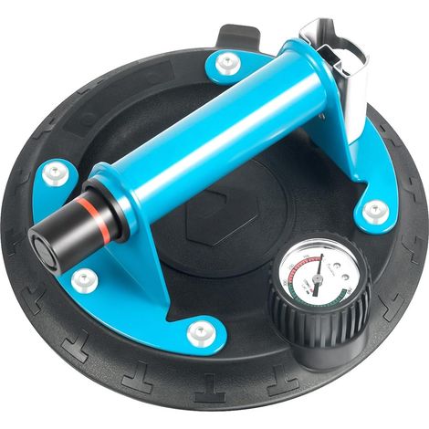 8 Inch Vacuum Suction Cup Lifter Tool Sucker Heavy Duty Tile Round Base for Handling Large Glass, Ceramic Tile, Aquarium, Furniture, Plastic, Metal, Slate (1/5)