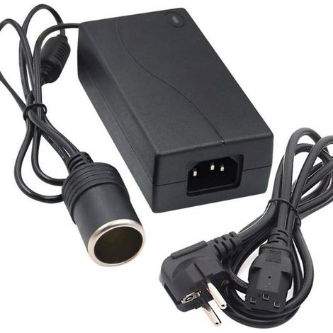 Adaptateur Secteur - Convertisseur 230V à 12V - Prise Allume-cigare - 60W - Universel - Compact