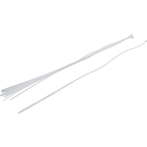 Assortiment de Colliers Blanc 8 x 1000 mm - 10 pcs - Fixation Pratique et Résistante - D-Work (1/5)