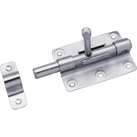 N+D Bolzenriegel Stahl verzinkt mit Schlaufe 135 mm lang