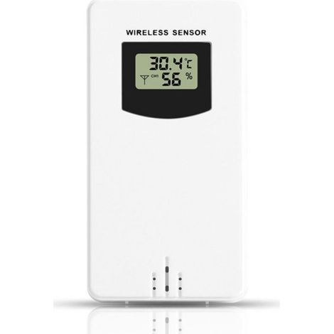 Sensor – Wetterstation – Außenbereich – Kabellos – Temperatur – 433 MHz – Batteriebetrieben (CR2032) – Kompatibel mit Standard-Wetterstationen – 1 Stück (1/5)