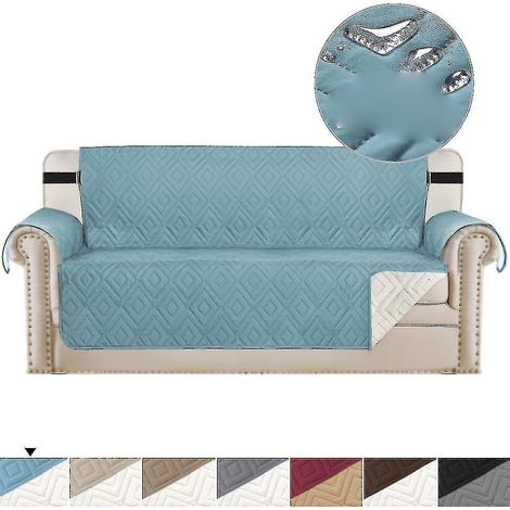 Universelle Überzüge für Haustiersofas, wasserdicht und rutschfest, Möbelschutz, schwarz (1-Sitzer) und grau (2-Sitzer).