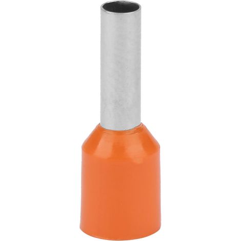 500 Stück/Set E2508 Kaltgepresste Verbindungsrohre Isolierte Steckverbinder Kabelverbinder (orange) (1/5)