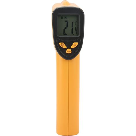 Thermomètre infrarouge numérique sans contact 12:1, pistolet de mesure de température portatif -50-550 °C (1/5)