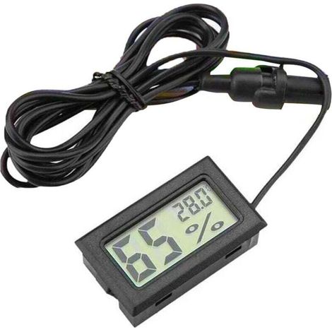 Thermomètre Hygromètre Numérique Mini lectronique Température Humidité Mètre pour Intérieur Extérieur avec Sonde