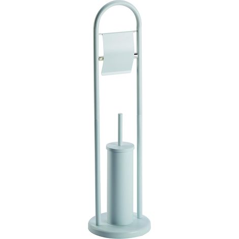 King Home PIANTANA MULTIFUNZIONE BIANCA in acciaio 22x80h cm (1/4)