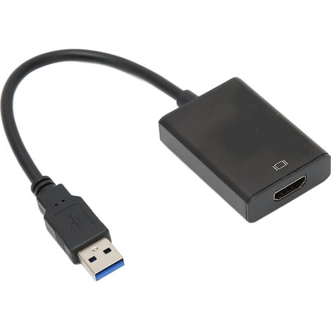 1 Adaptateur USB 3.0 vers HDMI, convertisseur mâle-femelle sans disque dur, pour PC portable et écran HD (1/5)