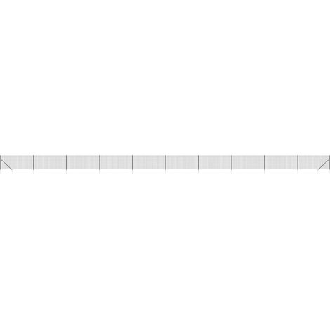 Maison Exclusive - Maschendrahtzaun mit Bodenhülsen Anthrazit 1x2