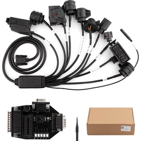 Conjunto de cables de la caja de cambios, compatible con AUTEL G-BOX, conector de banco OBD2, cable de caja de cambios 9 en 1 (1/2)