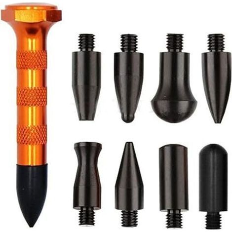 Kit de 9 outils pour réparation de bosses sur carrosserie, sans peinture (1/4)
