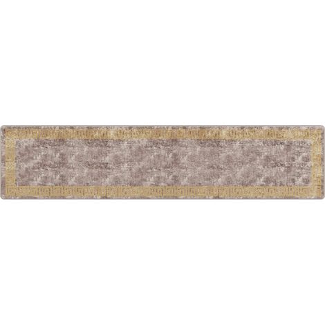 Teppichläufer MARSA Grau 80 x 350 cm Polyester und PVC vidaXL