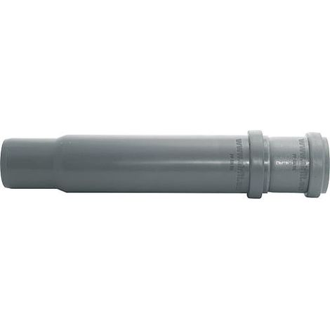 Tube d'évacuation PVC DN 50 – Longueur variable 250-400 mm – Raccord télescopique pour installations sanitaires – Airfit