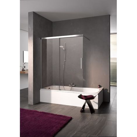 Kermi Porte coulissante Nica H2L 1000x 1500 BV : 975-1000 SIHG verre trempé Opaco Clean (1/3)