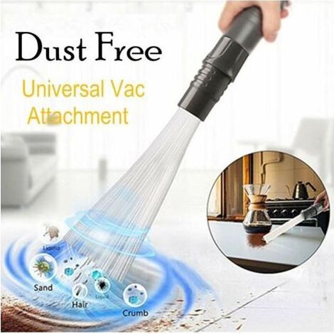 Embout universel pour aspirateur, brosse à poussière avec 30 tubes d'aspiration flexibles, compatible avec les tuyaux de 32/35 mm (1/5)