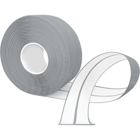 Plinthe Souple Autoadhésive 6M PVC 20x20mm, Cornière Autocollante pour Cuisine et Salle de Bain 2x2 Gris (1/5)