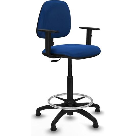 piqueras-y-crespo B1D01RT Chaise de bureau bleu confortable (1/3)