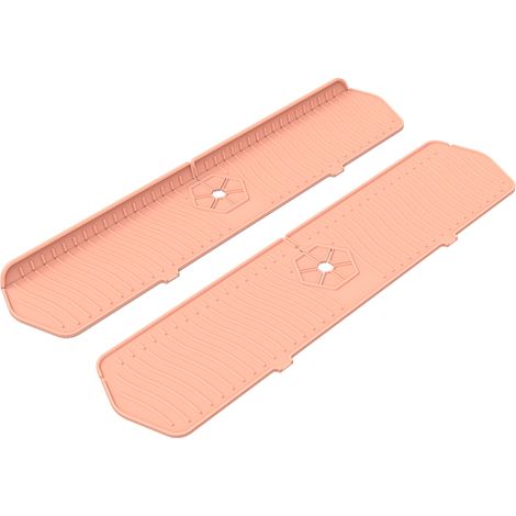 Protection anti-éclaboussures pour robinet de cuisine/évier, grand tapis récupérateur d'eau en silicone, tapis d'égouttage à placer derrière le robinet pour la cuisine et la salle de bain. (1/5)