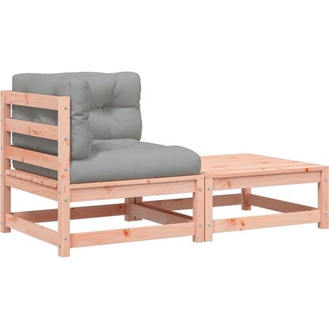 Canapé d'angle de jardin Divan de jardin avec coussins et repose-pieds (1/5)