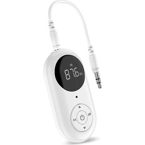 3-in-1 Bluetooth-Audioadapter mit Mikrofon, 3,5-mm-AUX-Eingang, Hi-Fi-Stereo-Sound und LED-Anzeige für Auto/PC (1/5)
