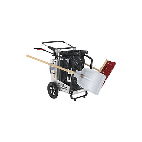 Carro colector de residuos Picobello Compact  con soporte fijo