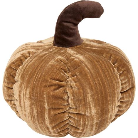 Rundes Herbst-Kissen in Kürbisform, 22 x 22 cm - (1/5)