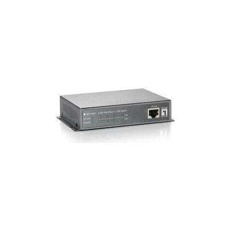 LevelOne GEP-0521 4 GE PoE-Plus + 1 conmutador GE, 115 W (1/4)