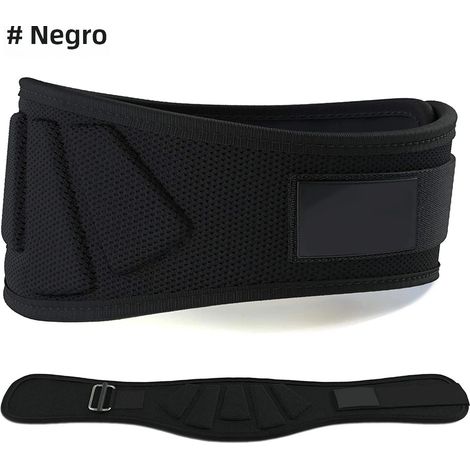 (Noir S) La ceinture d'haltérophilie offre un soutien du dos et des lombaires pour les entraînements en salle de sport. (1/5)