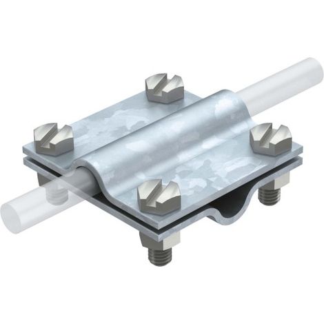 OBO Bettermann Conector en cruz 8-10mm acero galvanizado en caliente, 5312035