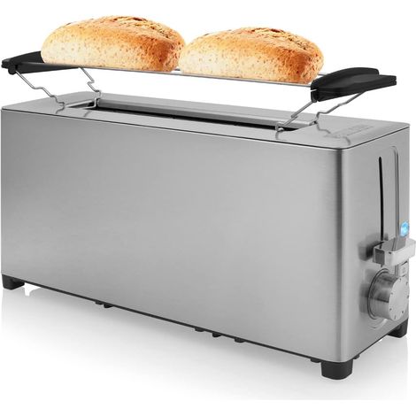 Grille-pain Inox Brossé 1050W 1 Fente Longue (1/2)