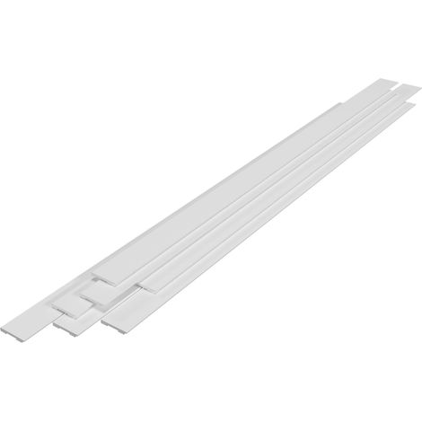 Juego de 7 rodapiés de 195 x 8 cm color blanco 030009914 (1/5)