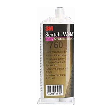 Adhésif époxy 50 ml DP760 – Marron – Haute résistance pour matériaux variés – Application manuelle avec pistolet 3M EPX - TUBE 50 ML