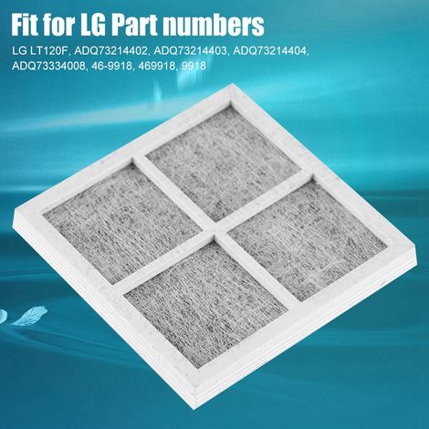 3 Pièces Filtre à Air de Remplacement Compatible Réfrigérateur Congélateur LG LT120F Elite 469918 (1/5)