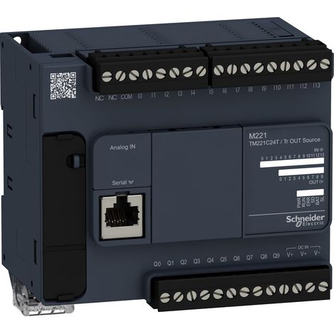 Controllore M221 24 I/O transistor PNP - TM221C24T