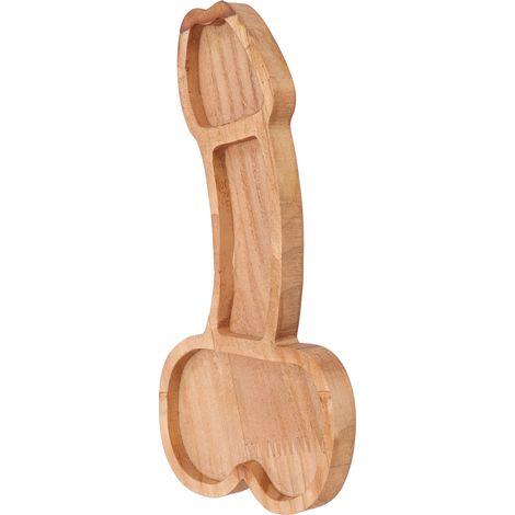 Plat à manger en forme de trompette en bois composite - Cadeau idéal pour une pendaison de crémaillère (1/5)