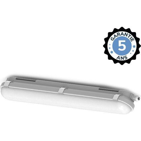 Étanche LED Intégrées Détecteur & Préavis d'extinction 650mm 15-19W 4000K IP65 - Garantie 5 ans Miidex Lighting® (1/5)