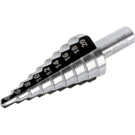 Wolfcraft 2585000 HSS Punta a gradini 1 pz.