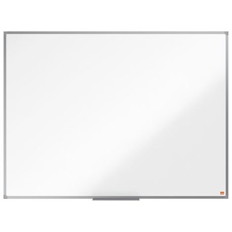 Tableau blanc magnétique 120x90 cm – Surface en acier laqué – Cadre en aluminium anodisé – Fixation par coins avec kit inclus – Nobo (1/7)