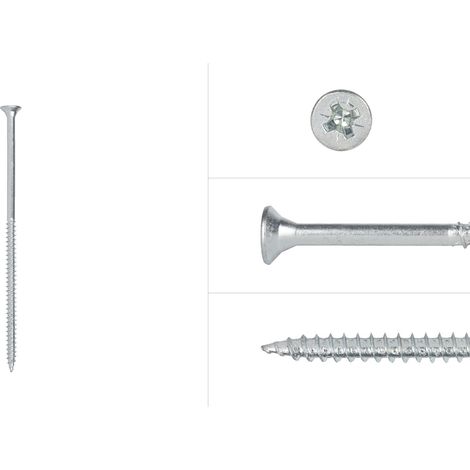 Spanplattenschrauben Verzinkt 5 x 120 mm Pozidrive-Teilgewinde -