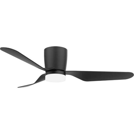 Deckenventilator Solesia mit einstellbarem CCT-Licht und Ø132-Steuerung 3 Flügel DC Schwarz (1/4)