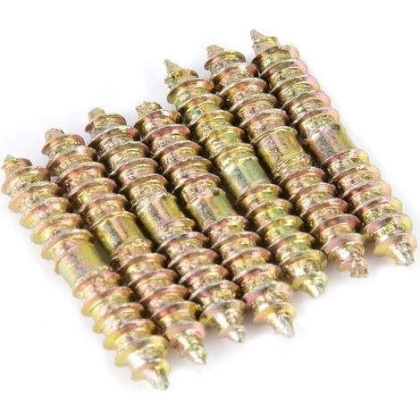 20pcs Boulon Fileté Boulon à Bois de Connecteur de Meubles Porte des Goujons 5 30mm (1/5)