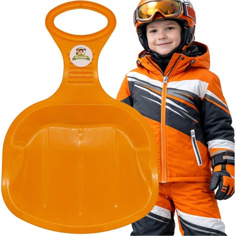 Manzana para trineo de nieve XL sólida de 51 cm naranja (1/5)